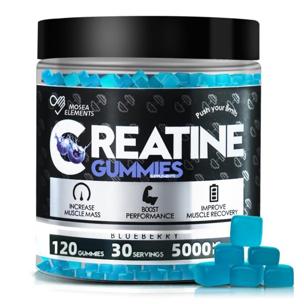 MOSEA ELEMENTS Creatine Monohydrate Gomitas etiqueta frontal