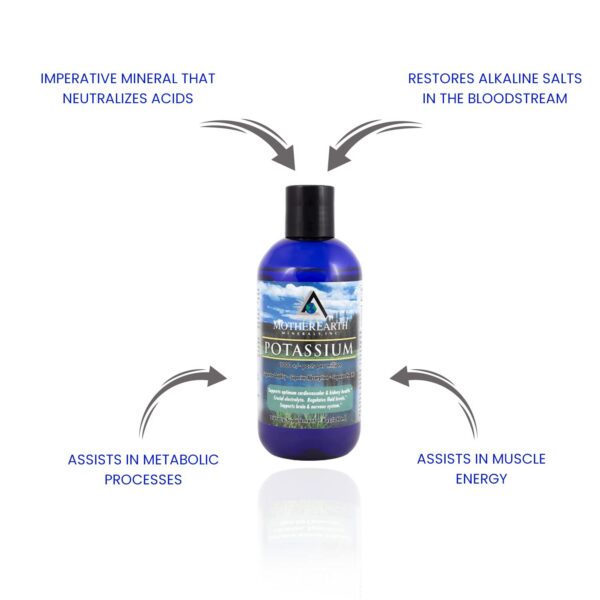 Envase de 8 oz de Moher Earth Minerals Angstrom Potasio