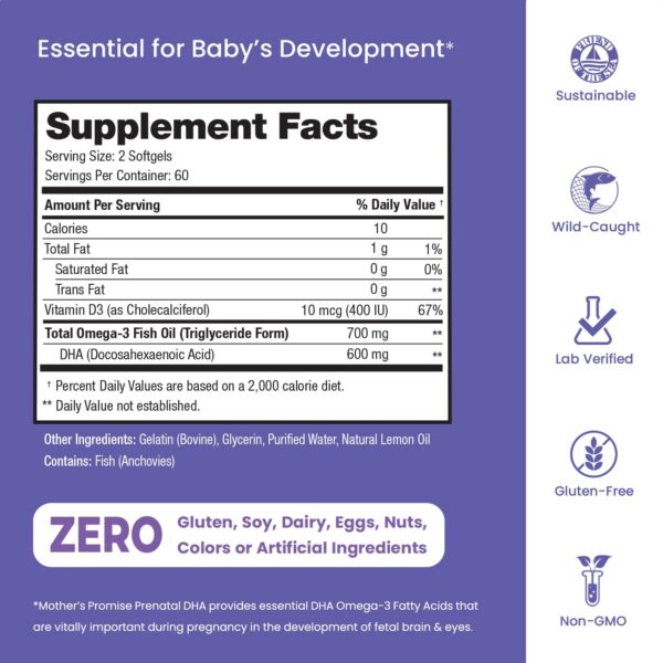 Frasco de DHA prenatal