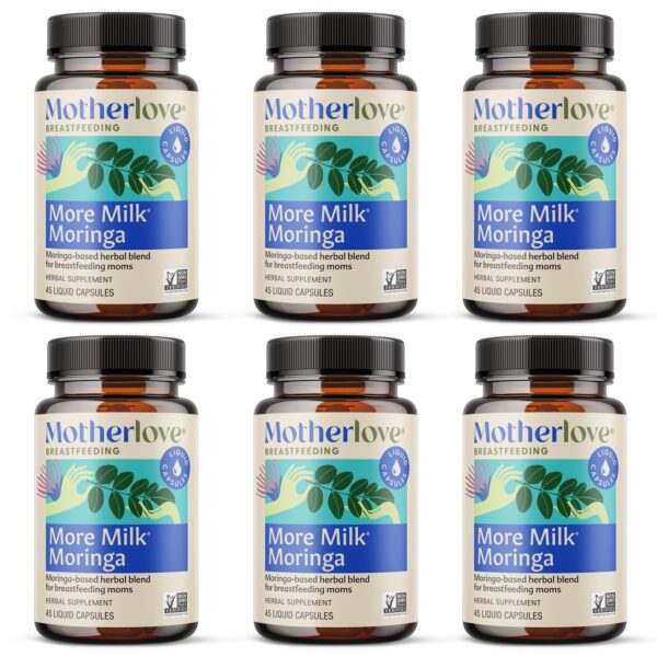 Motherlove More Milk Moringa botella frontal suplemento lactancia