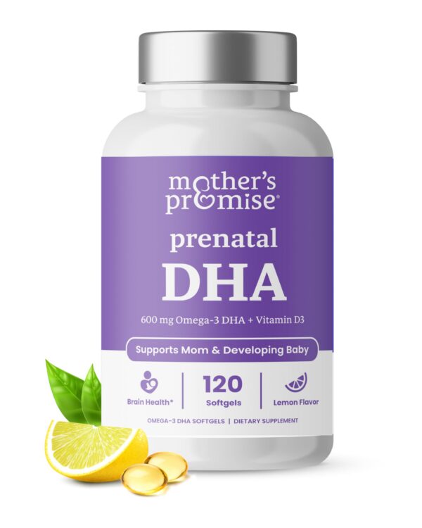 Version 1.0.0 Frasco frontal de Mother's Promise Prenatal DHA