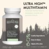 Etiqueta detallada de multivitamínico Ultra Alto