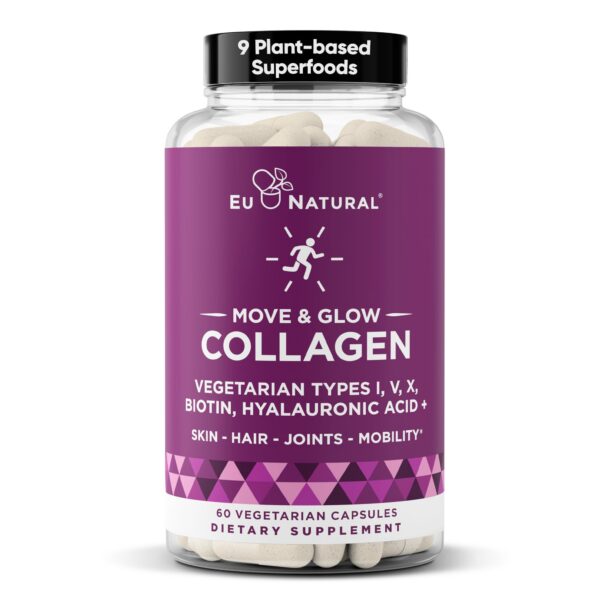 Move & Glow Cápsulas de Colágeno frasco frontal
