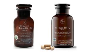 Frasco Movita con vitamina D3 2500IU y vitamina C fermentada