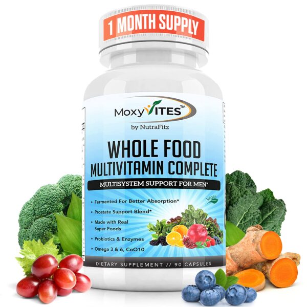 MoxyVites multivitamínico hombres 90 cápsulas frasco