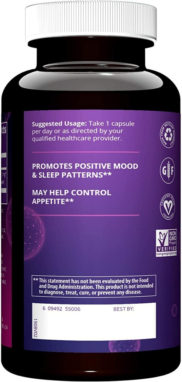 Etiqueta frontal de MRМ 5-HTP