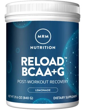 Version 1.0.0 Frasco de MRM BCAA+G RELOAD con etiqueta lemon