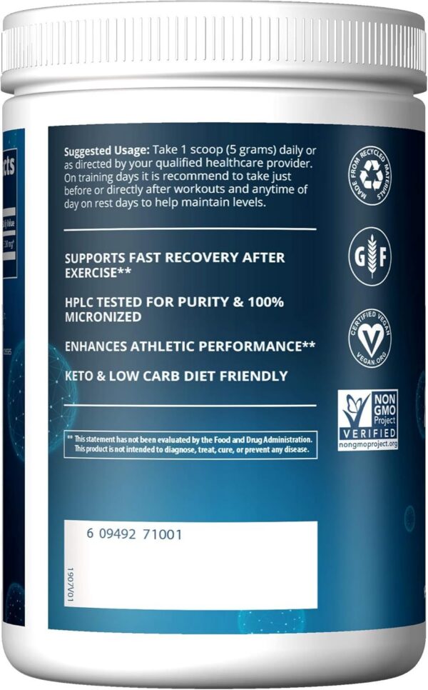 Envase de 325 g de MRM Creatine Monohydrate Powder