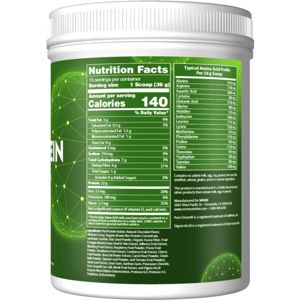 MRM Veggie Protein etiqueta