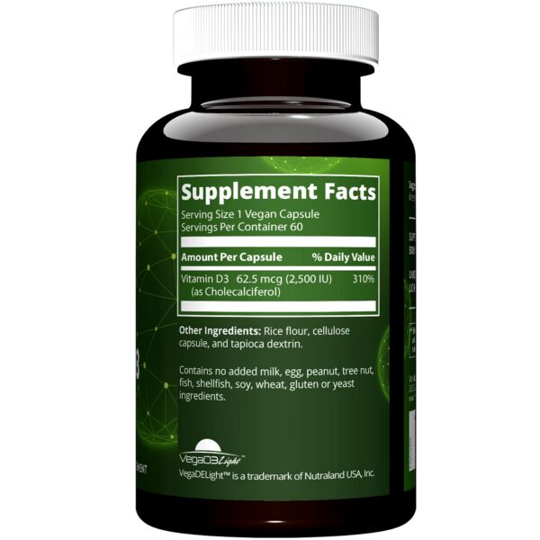 Frasco de MRM Vitamina D3 vegana