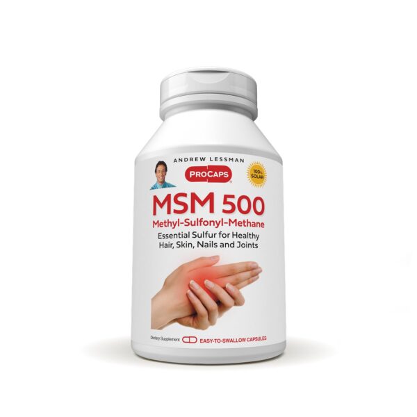 MSM 500 mg cápsulas frente