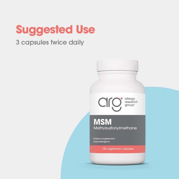 Frasco con cápsulas MSM