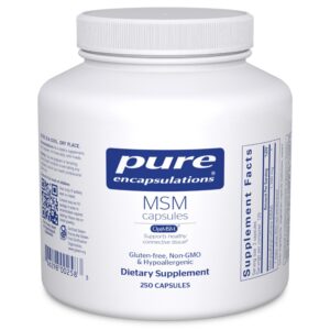MSM Pure Encapsulations cápsulas frasco