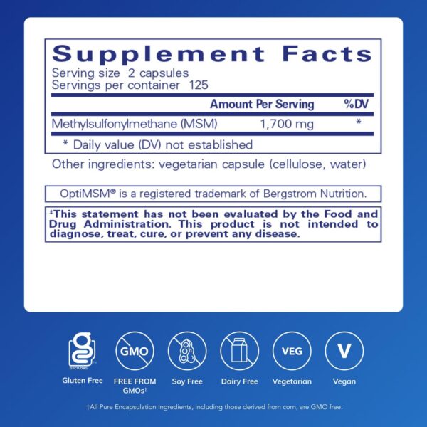 Version 1.0.0 Etiqueta frontal MSM Pure Encapsulations