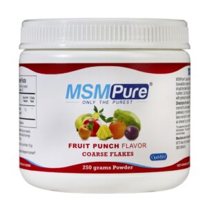 Frente del frasco MSMPure MSM Limón-Lima