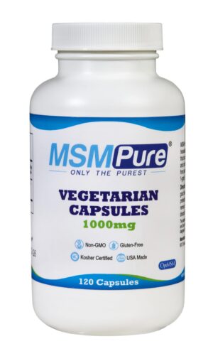 MSMPure OptiMSM cápsulas vegetarianas frontal