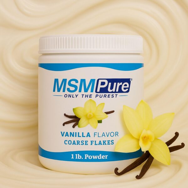 MSMPure Vanilla MSM copos textura cercana