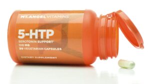 Version 1.0.0 Mt. Angel Vitamins 5-HTP cápsulas vegetarianas frasco