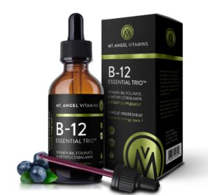 Mt Angel Vitamins gotas B12 veganas sublinguales 2 oz