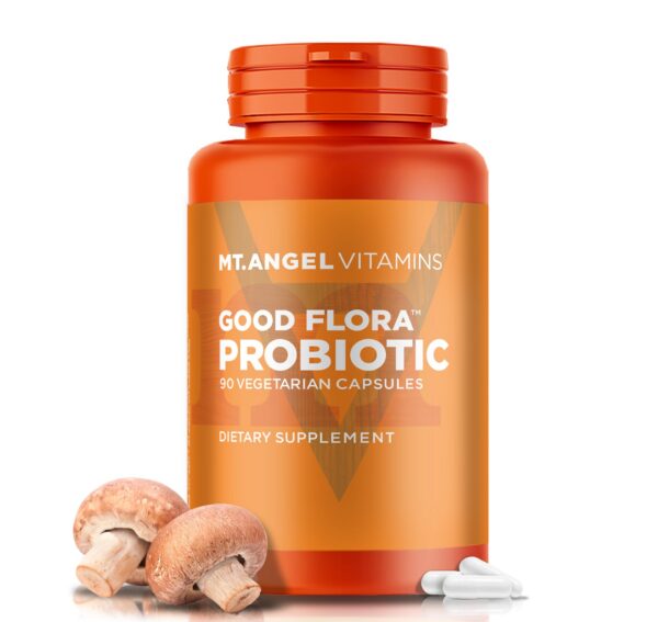 Mt Angel Vitamins Good Flora probiótico 60 cápsulas vegetarianas