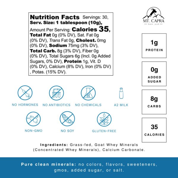 Version 1.0.0 Frasco con etiqueta de Mt Capra