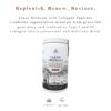 Porciones y frasco de Mt Capra