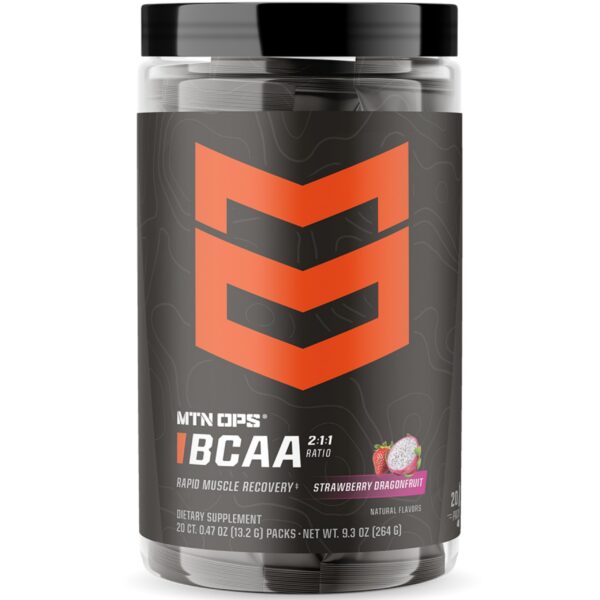 MTN OPS BCAA polvo etiqueta frontal