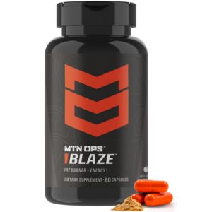 Version 1.0.0 MTN OPS Blaze fat burner bottle front