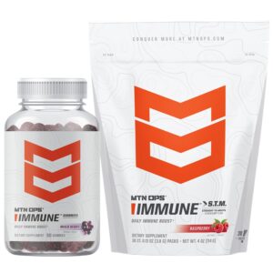 Gomitas sabor frambuesa MTN OPS – etiqueta frontal