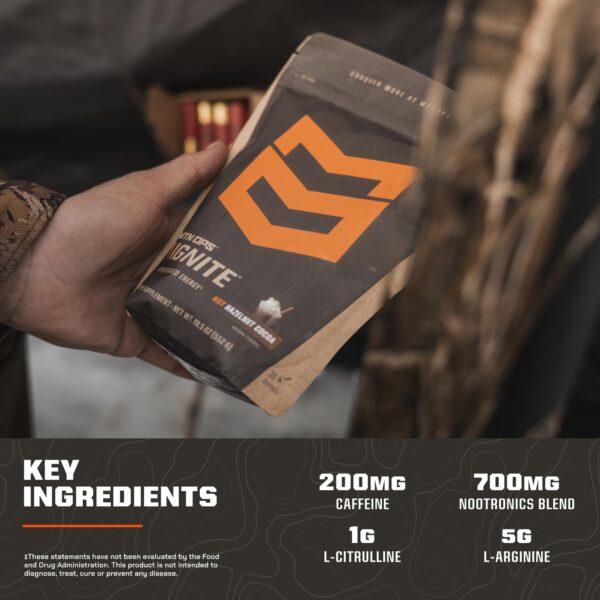 Version 1.0.0 MTN OPS Ignite mezcla con aminoácidos y cafeína para enfoque