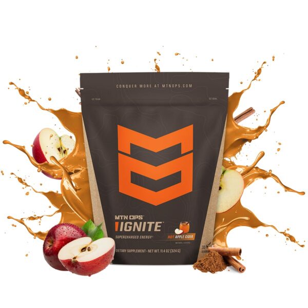 MTN OPS Ignite mezcla energética bolsa frontal sidra manzana
