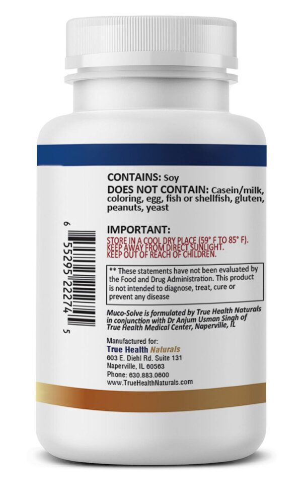 Interior de cápsulas Muco-Solve Biofilm - True Healing Naturals