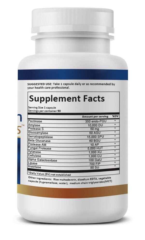 Etiqueta de Muco-Solve Biofilm en frasco True Healing Naturals