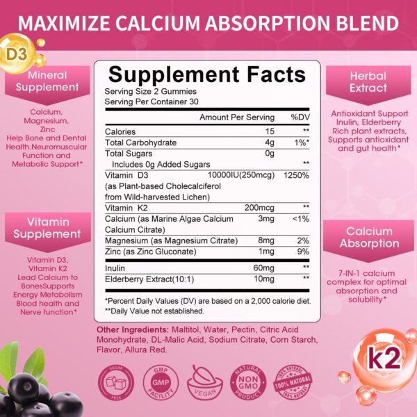 Mulittea Etiqueta D3 K2 MK-7 detalle