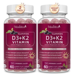Mulittea Gomitas D3 K2 veganas - frontal