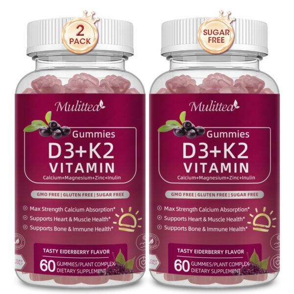 Mulittea Gomitas D3 K2 veganas - frontal