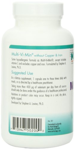 Cápsulas Multi-Vi-Min mostradas