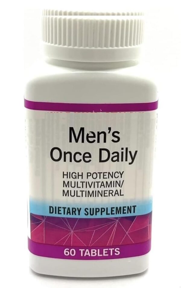 Frasco de multivitamínico para hombres sin gluten