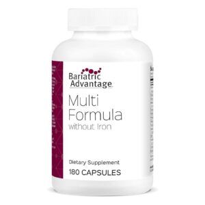 Multivitamina Bariatric Advantage sin hierro 180 cápsulas paquete