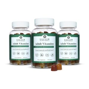 Version 1.0.0 Multivitaminas para adultos goma Salaam Nutritionals paquete frontal