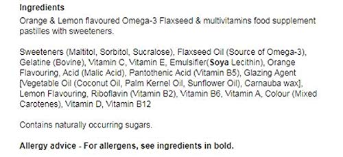 Multivitaminas Bassett's sabor cítrico empaque frontal y trasero