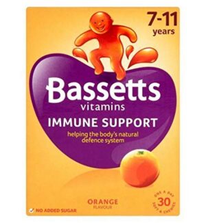 Multivitaminas Bassett's sabor naranja grande frasco