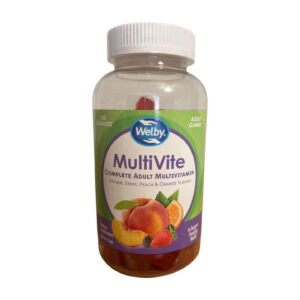 Version 1.0.0 Frasco de multivitaminas gomitas frutales para adulto sin gluten