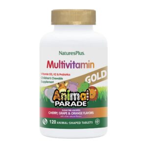 Multivitaminas infantiles Animal Parade Gold Natures Plus 120 tabletas