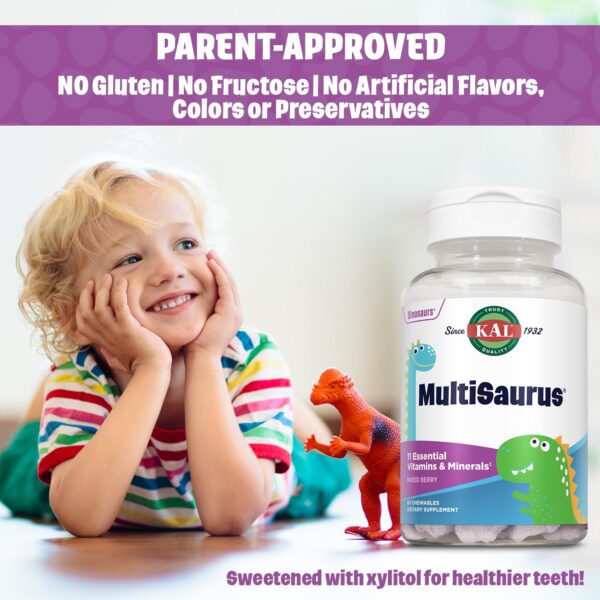 Multivitaminas KAL MultiSaurus pack para niños