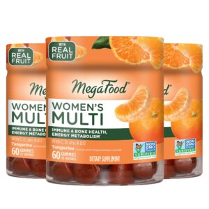 Multivitaminas MegaFood mujer gomitas sabor mandarina paquete 3