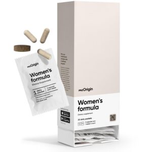 Multivitaminas meOrigin para mujeres paquete frontal