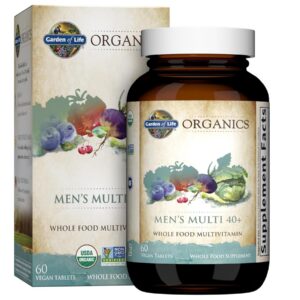 Version 1.0.0 Multivitaminas orgánicas Garden of Life para hombres 60 tabletas