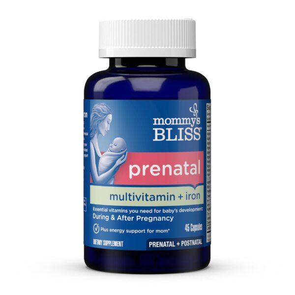 Multivitaminas prenatales Mommy's Bliss frasco 45 unidades