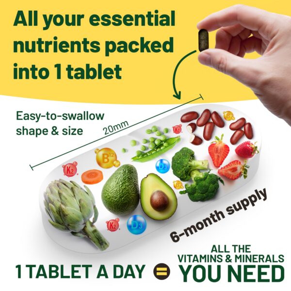 Multivitaminas veganas Vegan Vitality para hombres y mujeres